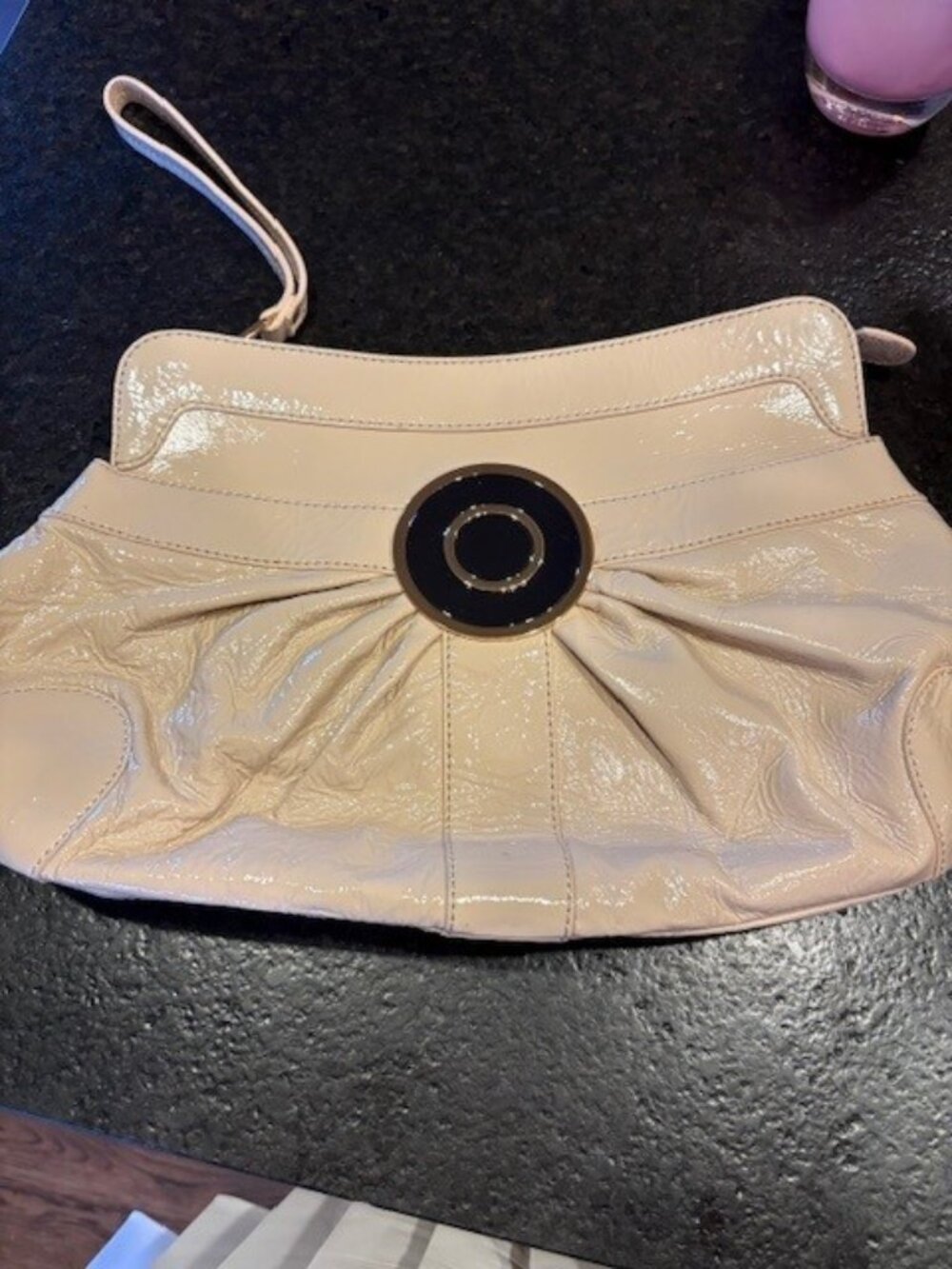 Badgley Mischka Patent Leather Handbag